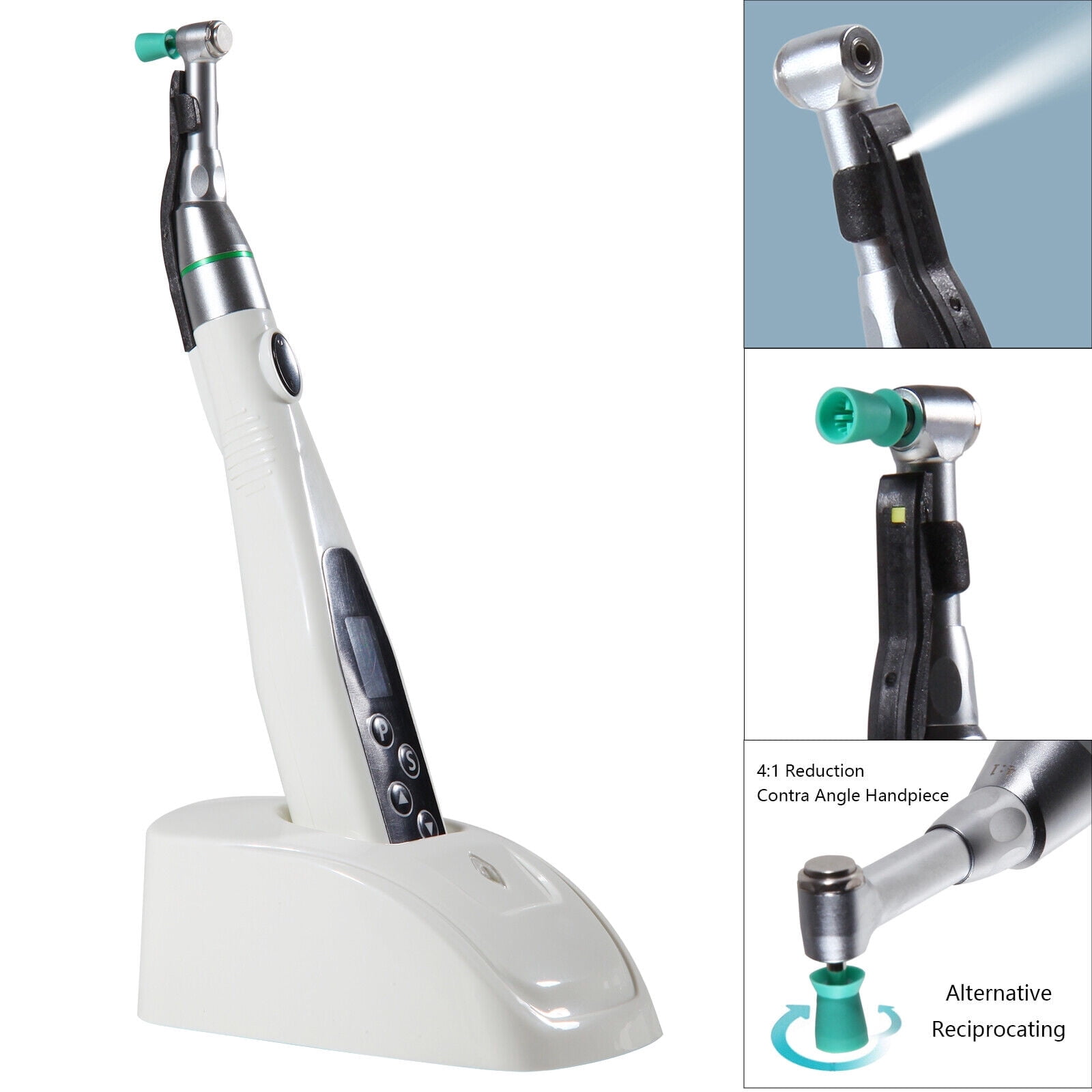 Sandent Cordless LED Prophy Handpiece 4:1 Low Speed Polishing Motor - Dental