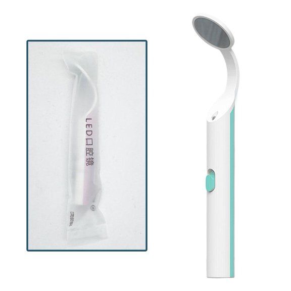 LED Dental Mirror Tool, Anti Fog Teeth Inspection Mirror for Oral Hygiene, Stainless Steel Mouth Mirror for Home & Travel