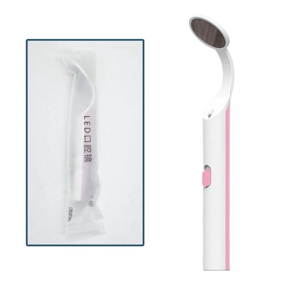 LED Dental Mirror Tool, Anti Fog Teeth Inspection Mirror for Oral Hygiene, Stainless Steel Mouth Mirror for Home & Travel