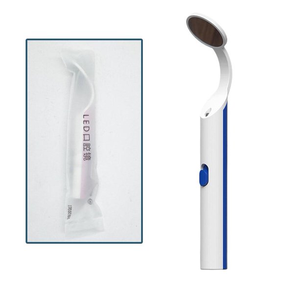 LED Dental Mouth Mirror - Anti-Fog, USB Rechargeable, for Home Oral Inspection