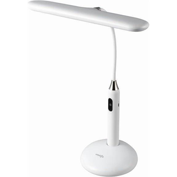 LED Desk Lamp 6778B - Touch Control, Adjustable 2700-7000K Color Temperature, 700 Lumens, 360 Flexible Gooseneck, USB-C Charging, 2.5hrs Cordless, Eye-Caring Light (White)