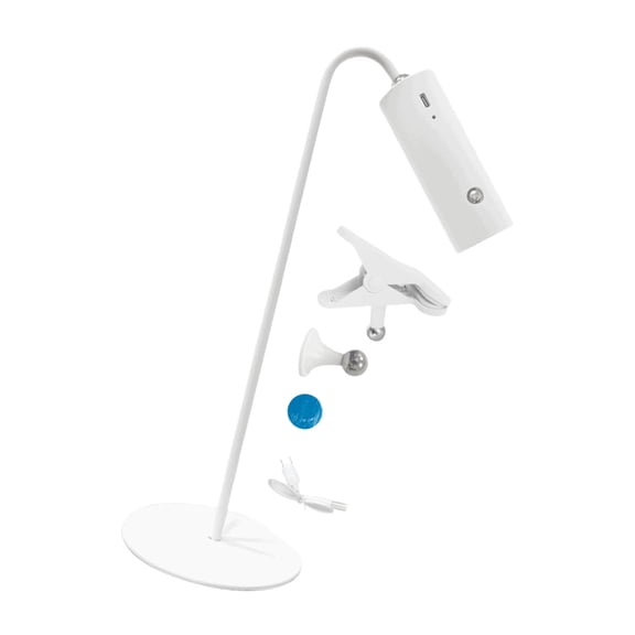 LED Desk Lamp Base Touch Control Adjustable Brightness Portable Texture for Reading Study and Work