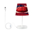 thumbnail image 1 of LED Desk Lamp Basketball and American Flag Table Nightstand Lamps with 3 Color Temperatures for Home Bedroom Living Room Decor 6x11, 1 of 8