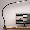 LED Desk Lamp with Clamp, 10W Gooseneck Lamps Touch Control,Swing Arm