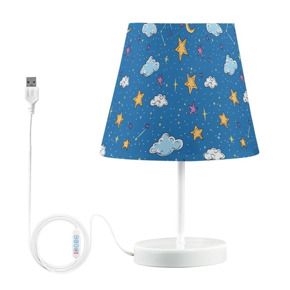 LED Desk Lamp Cloud and Star Table Nightstand Lamps with 3 Color Temperatures for Home Bedroom Living Room Decor 8x12