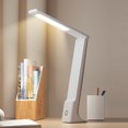 thumbnail image 1 of LED Desk Lamp, Dimmable Reading Light with 3 Lighting Modes, Adjustable Arm and USB Charging Port, Eye-Caring Portable Table Lamp for Home, Office, Dormitory, Bedroom, Study, 1 of 9