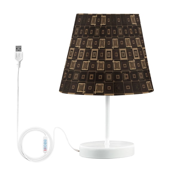 LED Desk Lamp Elegant Geometry Table Nightstand Lamps with 3 Color Temperatures for Home Bedroom Living Room Decor 8x12