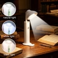 thumbnail image 1 of LED Desk Lamp, Eye-Caring Folding Night Light - USB Rechargeable Portable Study Lamp for Dorm Room, Home Office, 9.76-Inch Green Plastic Reading Light, 1 of 6
