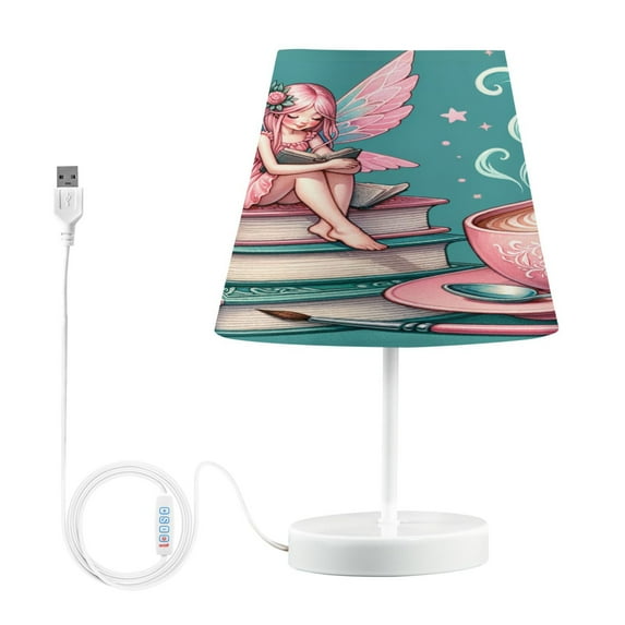LED Desk Lamp Fairy Sitting Book and Coffee Table Nightstand Lamps with 3 Color Temperatures for Home Bedroom Living Room Decor 8x12