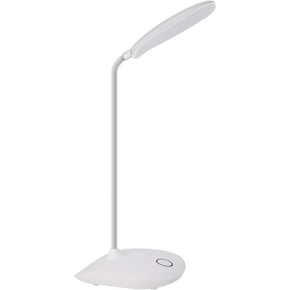 LED Desk Lamp with Flexible Gooseneck 3 Level Brightness, Battery Operated Table Lamp 5W Touch Control,Compact Portable lamp for Dorm Study Office Bedroom,Eye-Caring and Energy Saving