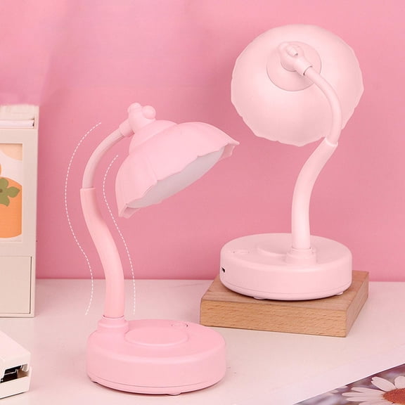 LED Desk Lamp Foldable Rechargeable Reading Lamp 3 Grade Colour Temperature Adjustment Stepless Dimming Desk Lamp With Blue Light Eye Protection Lamp for Dorm Study Office Bedroom, 1pc