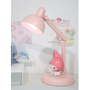 LED Desk Lamp Kawaii My Melody Kuromi Cinnamoroll Usb Rechargeable Touch Desk Lamp Anime Sanrio Cute Eye Protection Night Light