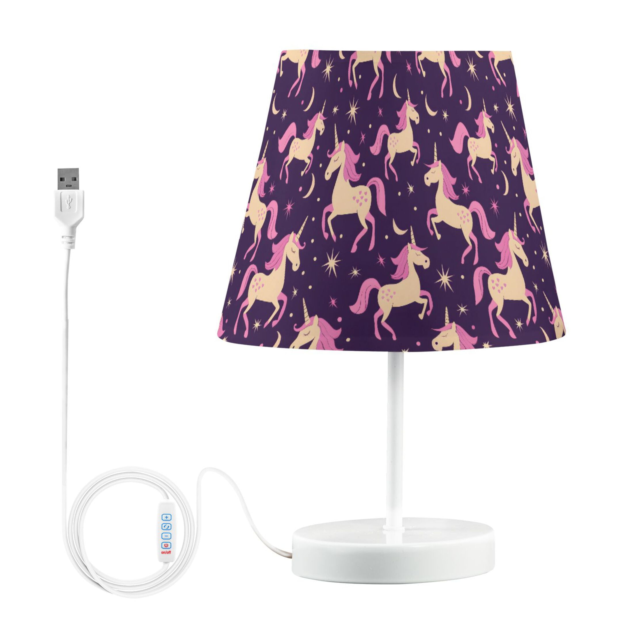 LED Desk Lamp Magic Unicorn and Star Table Nightstand Lamps with 3 Color Temperatures for Home Bedroom Living Room Decor 8x12