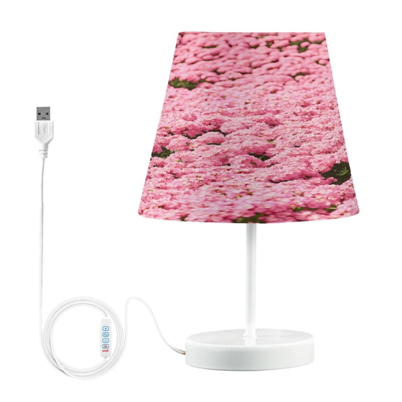 LED Desk Lamp Oriental Cherry Bloom Everywhere Table Nightstand Lamps with 3 Color Temperatures for Home Bedroom Living Room Decor 8x12