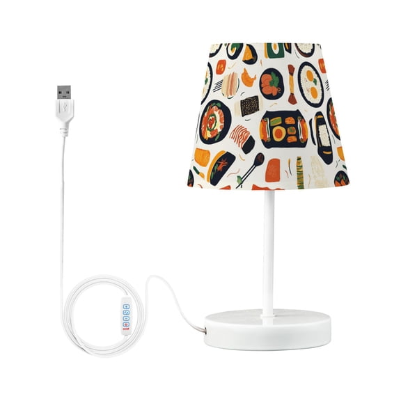 LED Desk Lamp Rice Egg Meat Table Nightstand Lamps with 3 Color Temperatures for Home Bedroom Living Room Decor 6x11