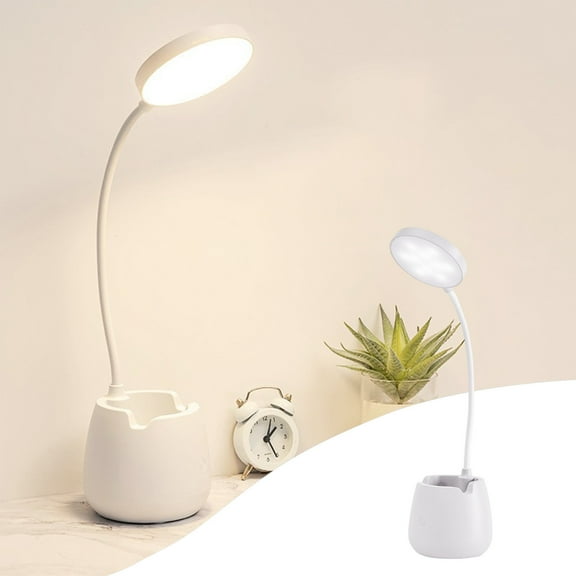 LED Desk Lamp Table Lamp Three-speed Eye Protection Desk Lamp Learning USB Dormitory Student Homework Pen Eye Protection Desk Lamp Rechargeable Dormitory Bedside Reading Lamp