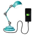 thumbnail image 1 of LED Desk Lamp Turquoise - ClearSun Tech, 3 Brightness, USB Port, Adjustable - Reading, Office, Bedroom Lighting, 1 of 5