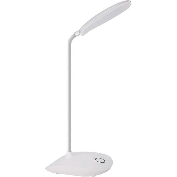 LED Desk Lamp with Flexible Gooseneck 3 Level Brightness, Compact Portable lamp for Dorm Study Office Bedroom, Eye-Caring and Energy Saving