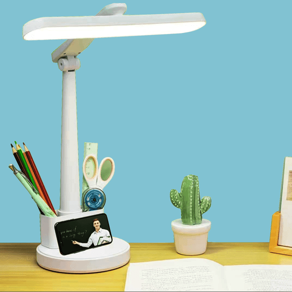 LED Desk Lamp with USB Ports 4 Modes 5 Level Touch Lamp Small Desk Lamp esk Lamp with Clamp for Reading, Study