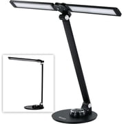 LED Desk Piano Lamps for Upright Piano or Desk, Table or Workshop Rotatable Aluminum Desk Lamps with USB Charging Port, Eye-Caring Reading Light/3 Lighting Modes/Brightness Adjustable Lamp Black
