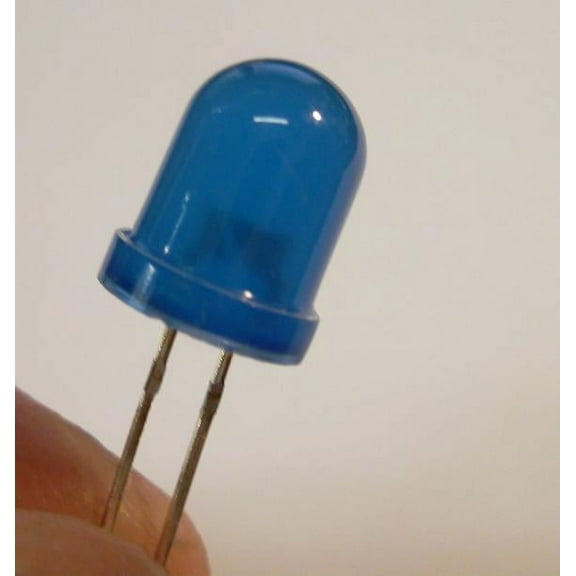 LED Diffused - 8mm - BLUE - 5 pieces