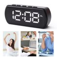 thumbnail image 1 of LED Digital Alarm Clock, Large Display, Voice-Activated Wake-Up, 5 Brightness Levels, Night Mode, 2 Display Modes, Snooze Function, 2 Alarm Settings, Desktop Bedside Clock, 1 of 7