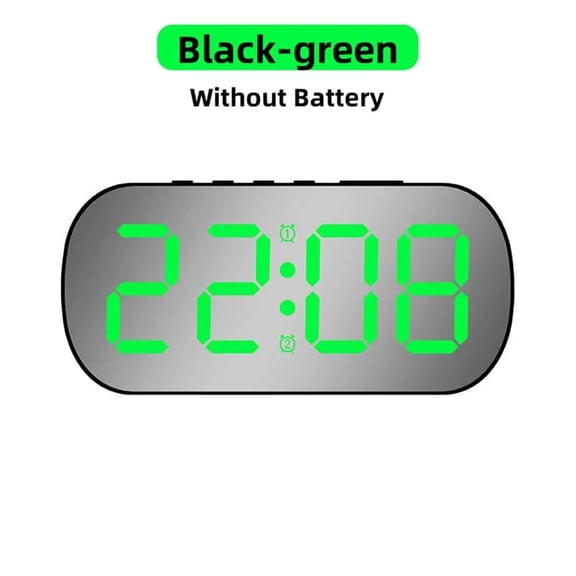 LED Digital Alarm Clock -Multi-Functional Electronic Desk Clock,Time/Date/Cycle/Temperature Loop Display Desk/Bedroom Clock