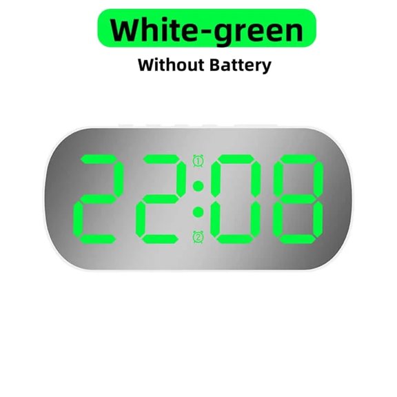 LED Digital Alarm Clock -Multi-Functional Electronic Desk Clock,Time/Date/Cycle/Temperature Loop Display Desk/Bedroom Clock