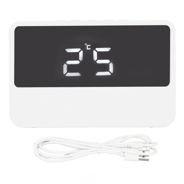 LED Digital Alarm Clock Simple Modern High Definition Display Mirror