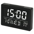 thumbnail image 1 of LED Digital Alarm Clock with USB Charging Port, Large Number, AM/PM, White Bold Digits, Snooze, Adjustable Volume, Outlet Powered for Bedroom Bedside, 1 of 6