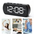 thumbnail image 1 of LED Digital Alarm Clock with Voice Activation | Large Display, 5 Brightness Levels, Night Mode | Desktop Bedside Clock for Home, Study, Kitchen, 1 of 7