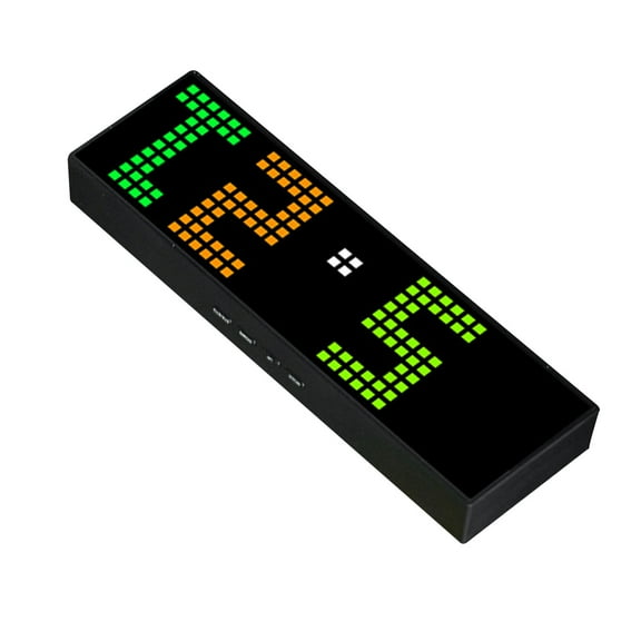 LED Digital Alarm Clock with Voice Control and Colorful Display 2 Alarms 12/24H Date Electronic Table Wall Clock Decors