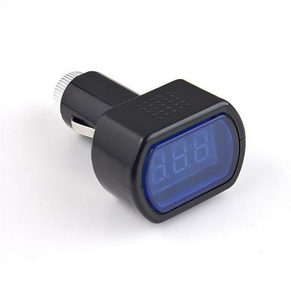 LED Digital Car Voltmeter Vehicle Voltage Gauge Monitor for Car Cigarette Lighter Auto Battery Tester