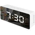 LED Digital Clock Bedroom Mirror Alarm New Display Night Display