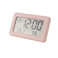 thumbnail image 1 of LED Digital Clock Electronic Screen Desktop for Home Office Backlight Snooze Data Calendar Clocks -Pink, 1 of 10