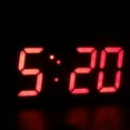 thumbnail image 1 of LED Digital Clock, Glowing Night Mode Adjustable Wall Clock, Large Display Remote Control USB Powered Electronic Table Clock for Living Room Bedroom Office, 1 of 6