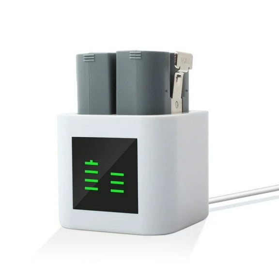 LED Digital Display Charging Station for Two For Ring Doorbell V4 Batteries