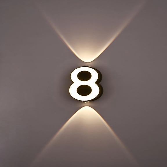LED Digital Lights Outdoor Waterproof Wall Wash Spotlights Terrace Lights Yang Desk Lamps Signboard Store Wall Lights