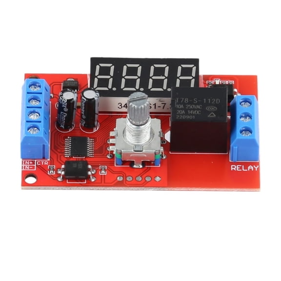 LED Digital Timer Relay Delay Switch Module DC5V/12V/24V Adjustable Time-Delayed Trigger Timing Switch Relays Board