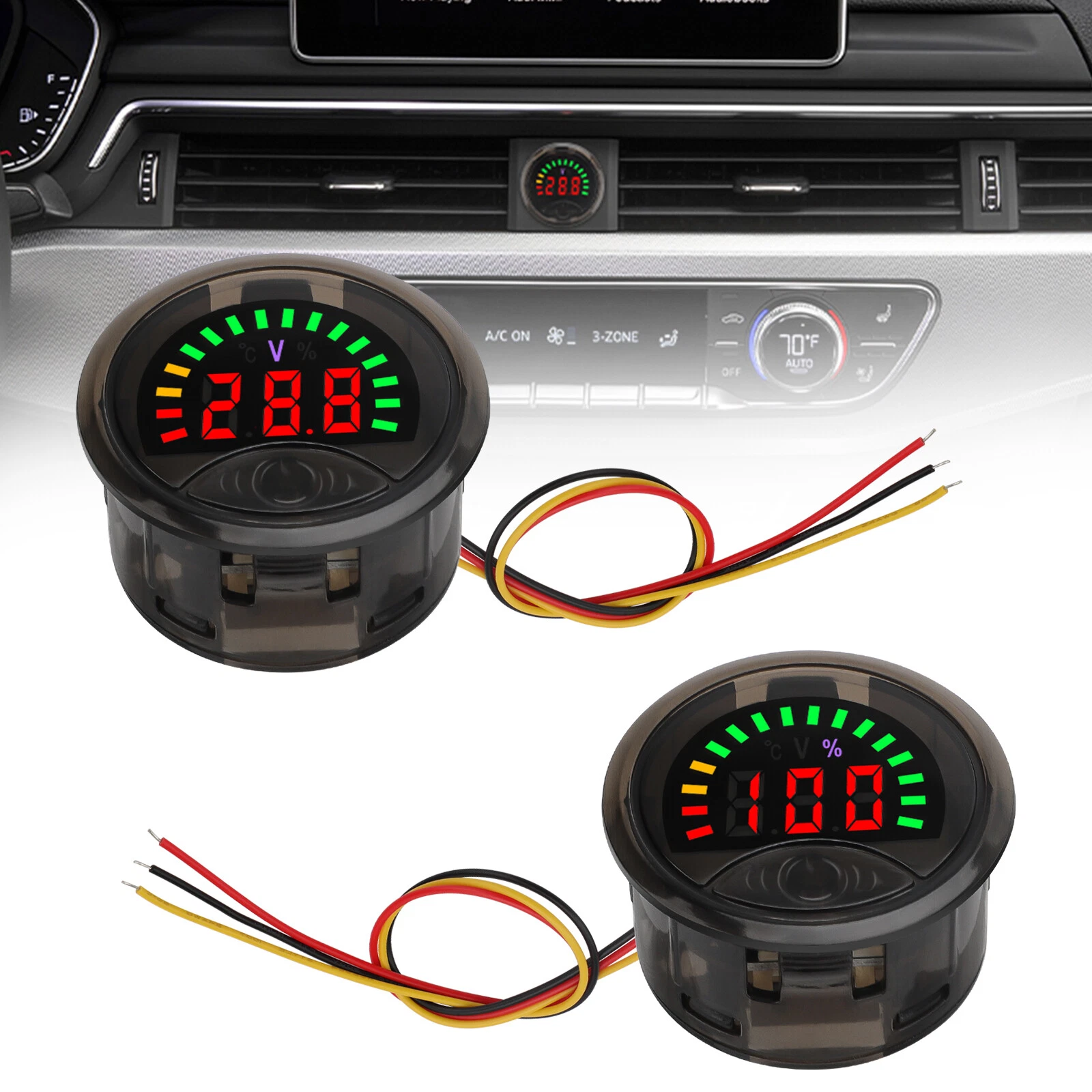 Led Digital Voltage Meter Dc7-100V For Lithium & Lead-Acid Battery ...