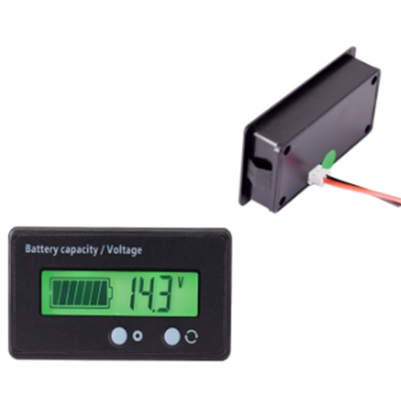 LED Digital Voltmeter Voltage Meter Tester Acid Lead Lifepo4 Lithium Battery 12V/24V/36V/48V Capacity Indicator