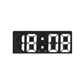 LED Digital Wall Clock - 10 Inch Large Display with Auto DST Dimmer, Electric Plug Power with Seconds Display, Bright Clear Readability for Home Office Bedroom Use