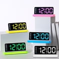 thumbnail image 1 of LED Digital Wall Clock with Large Clear Display, Multifunctional Alarm Clock Featuring Digital Calendar and Soft Night Light, Ideal Modern Timepiece for Living Room, Bedroom, Office, 8*3*3in, White, 1 of 6