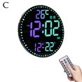 thumbnail image 1 of LED Digital Wall Clock Multifunctional Temperature Colorful Alarm Daily Clock Intelligent Household Display Clocks R1R1 Hanging, 1 of 8