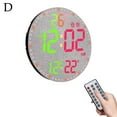 thumbnail image 1 of LED Digital Wall Clock Multifunctional Temperature Colorful Alarm Daily Clock Intelligent Household Display Clocks R1R1 Hanging, 1 of 8