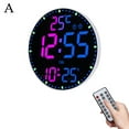 thumbnail image 1 of LED Digital Wall Clock Multifunctional Temperature Colorful Alarm Daily Clock Intelligent Household Display Clocks R1R1 Hanging, 1 of 9