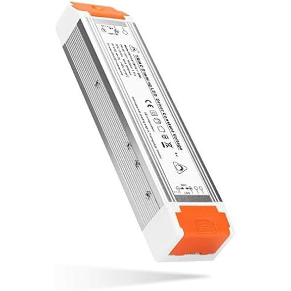 LED Dimmable Driver 120W 12V DC Quiet Operation Universal Regulated 12V Dimmable Power  Low  Transformer for Christmas Constant LED Lights