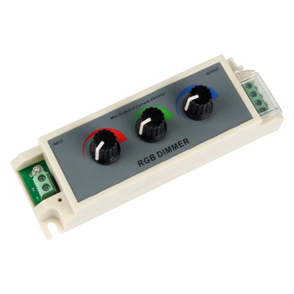 LED Dimmer Knob Controller 12V-24V 3 Channel RGB Strips Controller Switches Replacement LED Strips Dimmer Easy to Install