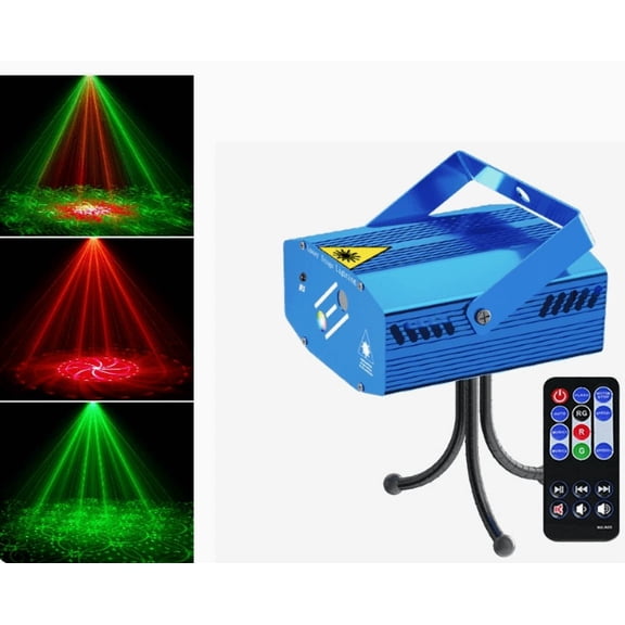 LED Disco Laser Light Projector with Remote Control, RGB Stage Lighting Effects, Party Beam Light for Home Decoration, DJ Show, Birthday and Events