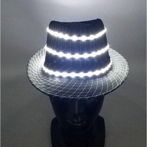 LED Disco Top Hat Unisex Flashing LED Hat Jazz Hats for Men Women Party Costume LED Party Hat